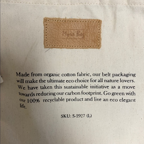 Myra Bag Turquoise Hand-Tooled Leather Belt size small with dust bag - Picture 8 of 11